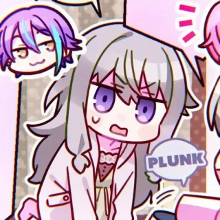 🍵 PLUNK Animé, Dessin animé, Personnage, Manga, Mignon whatsapp sticker