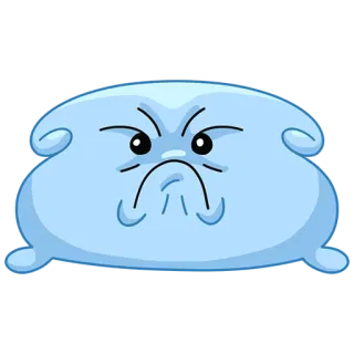 😠 marah, emoji, kartun, karakter, ekspresi, jengkel, pemarah whatsapp sticker