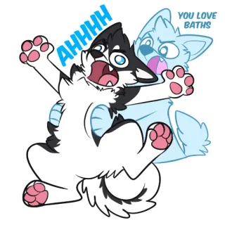 🛁 AHHHH
YOU LOVE BATHS gato, banho, desenho animado, engraçado, fofo, animal, peludo telegram sticker