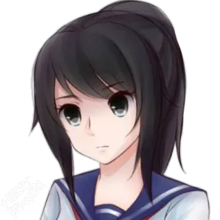 💔 Ayano Aishi Yandere Simulator HEART BROKEN Anime, Yandere, Coeur brisé, Écolière, Simulation telegram sticker