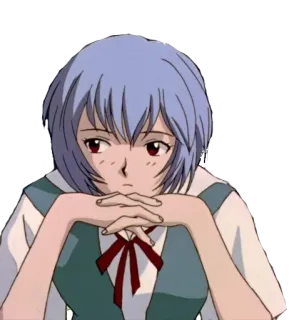 ✨ Rei Ayanami Neon Genesis Evangelion anime, rei, ayanami, evangelion, character telegram sticker