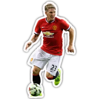 🆗 futebol, futebol, atleta, manchester united, jogador, esporte telegram sticker