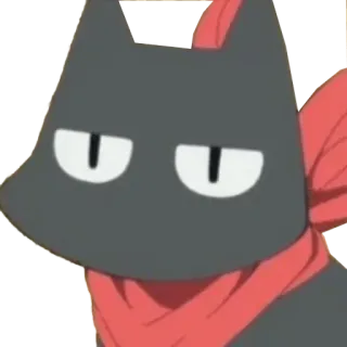 😒 кот, шарф, мультфильм telegram sticker