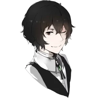 😉 Osamu Dazai Bungou Stray Dogs Anime, Manga, Charakter, Dazai, Osamu Dazai telegram sticker