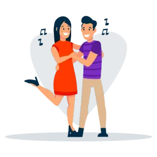 ❤️ coppia, amore, romantico, cartoni animati, cuore telegram sticker