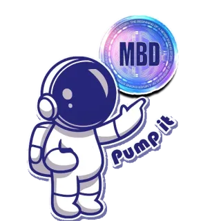 🚀 MBD
Pump it astronaut, sticker, space, crypto, finance, cartoon, mascot telegram sticker