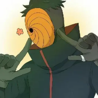 🍊 Tobi Naruto Tobi, Naruto, Anime, Manga, Nhân vật, Người đeo mặt nạ whatsapp sticker