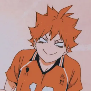 🧡 Hinata Shoyo Haikyuu อนิเมะ, ไฮคิว!!, ฮินาตะ, โชโย, วอลเลย์บอล, กีฬา whatsapp sticker
