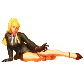 🎩 Poison Street Fighter Gift, Street Fighter, Videospiel, Charakter telegram sticker