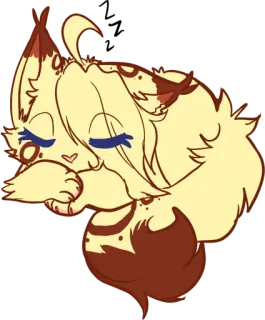 🛏 animal, cat, cartoon, cute, illustration telegram sticker