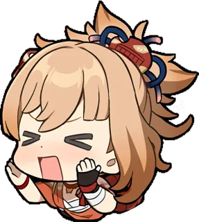 😫 Yoimiya Genshin Impact โยอิมิยะ, เก็นชินอิมแพ็ค, อนิเมะ, ตัวละคร, เกม telegram sticker