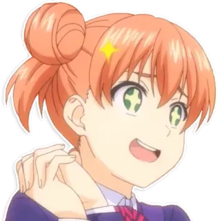 😍 Anime, Personaggio, Ragazza, Manga, Cartone animato telegram sticker