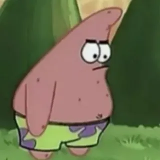 ✨ Patrick Star SpongeBob SquarePants 만화, 뚱이, 스폰지밥, 니켈로디언, 캐릭터 telegram sticker