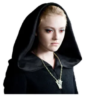 👺 Jane (Twilight) Twilight vampir, berkerudung, mata merah, jahat, supranatural telegram sticker