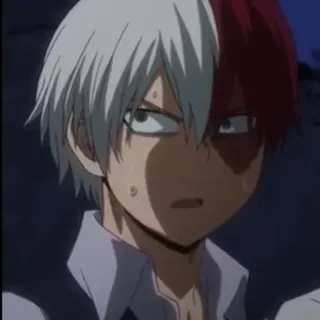 ❄️ Shoto Todoroki My Hero Academia Anime, My Hero Academia, Shoto Todoroki, Postać telegram sticker