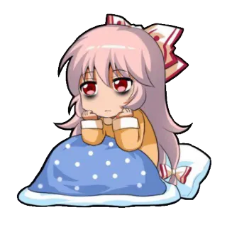 😨 аниме, милый, каваи, сонный, уставший telegram sticker