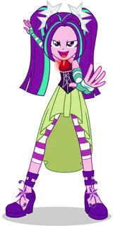 😏 Aria Blaze My Little Pony: Equestria Girls animado, dibujos animados, personaje, Equestria Girls telegram sticker