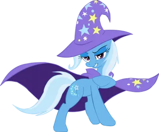 😏 Trixie Lulamoon My Little Pony Cartoon, Zauberer, Pony, My Little Pony, Magie, Trixie Lulamoon telegram sticker
