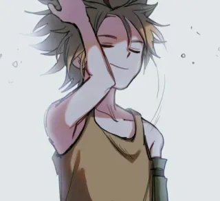 ✨ Anime, Manga, Jongen, Karakter, Glimlach telegram sticker