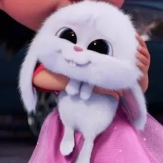 🐇 Snowball The Secret Life of Pets bunny, rabbit, pet, cartoon, cute, animal telegram sticker