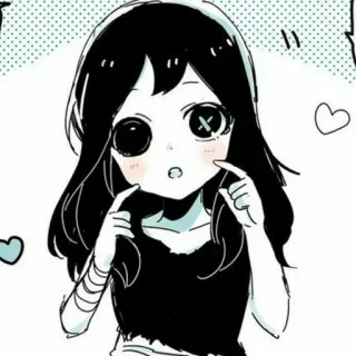 ☔️ anime, manga, girl, cute, cartoon, illustration telegram sticker