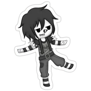 🤗 Eyeless Jack creepypasta, monster, horror, eyeless jack telegram sticker