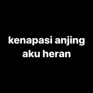 🐺 kenapasi anjing aku heran indonesian, meme, slang, dog, expression telegram sticker