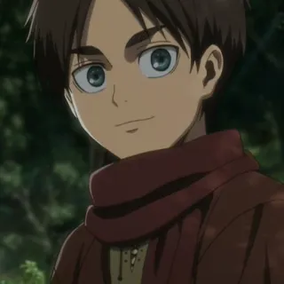 🙂 Eren Yeager Attack on Titan アニメ, エレン・イェーガー, 進撃の巨人, 漫画 telegram sticker