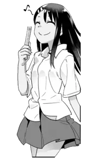 ◾️ Nagatoro Don't Toy With Me, Miss Nagatoro Anime, Manga, Nagatoro, Schulmädchen, Anime Mädchen, Manga Mädchen telegram sticker