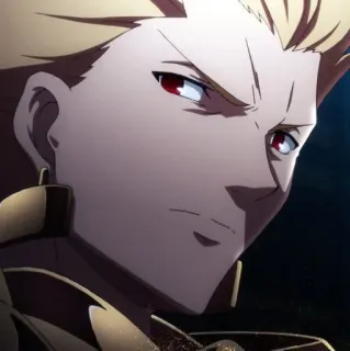😡 Gilgamesh Fate/stay night Anime, Rei, Arqueiro, Servo, Espírito Heróico whatsapp sticker
