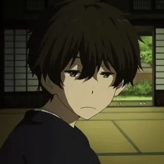 ☕️ Houtarou Oreki Hyouka Anime, Personaje, Manga, Houtarou Oreki, Hyouka telegram sticker