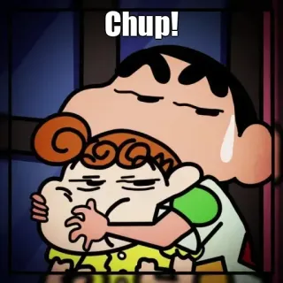 🤔 Chup! Shin Chan, Dessin animé, Anime, Famille whatsapp sticker