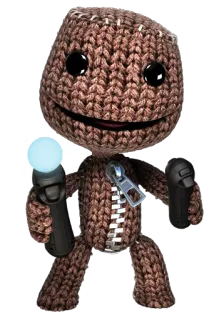 👾 Sackboy LittleBigPlanet sackboy, littlebigplanet, personaje de videojuego, videojuego, playstation, tejido, marioneta telegram sticker