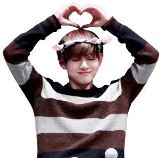 ❤️ person, heart, kpop, asian, celebrity, love telegram sticker