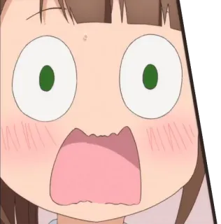 😱 anime, shocked, surprised, cartoon, animated telegram sticker