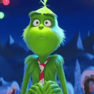 👔 The Grinch เดอะกริ้นช์, คริสต์มาส, ดร.ซูสส์, การ์ตูน, วันหยุด, กริ้นช์ whatsapp sticker