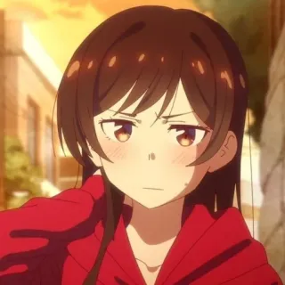 🧣 Chizuru Mizuhara Rent-A-Girlfriend Anime, Chizuru, Mizuhara, Rent a Girlfriend, Cartone animato, Personaggio telegram sticker