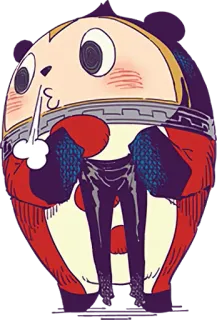 😤 Teddie Persona 4 Anime, Manga, Schattig, Beer, Persona, Videogame whatsapp sticker