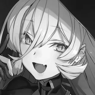😃 Anime, Manga, Charakter, Mädchen, Lächeln telegram sticker