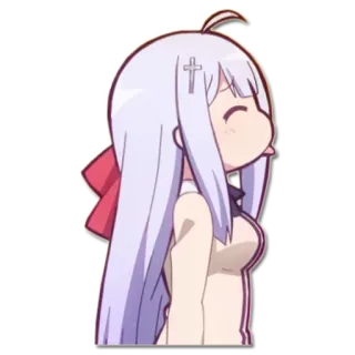 😝 Anime, Dibujos animados, Chica, Personaje, Manga, Lindo whatsapp sticker