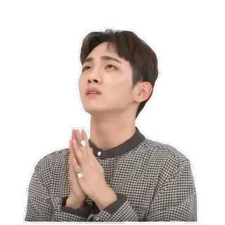 🙏 homem, pessoa, implorando, rogando, expressão, emoção telegram sticker
