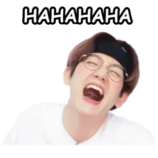 🤣 HAHAHAHA rire, joyeux, expression, joie, personne, sticker whatsapp sticker