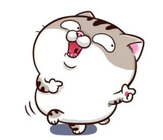 🤪 고양이, 만화, 웃긴, 귀여운, 동물, 스티커 telegram sticker