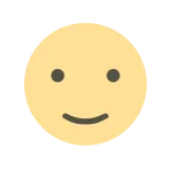 😌 smiley face, emoji, happy, yellow whatsapp sticker