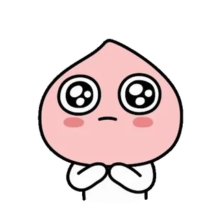 💬 melocotón, kakao friends, emoji, lindo, coreano, personaje telegram sticker