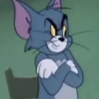 😤 Tom Cat Tom and Jerry Cartoon, Katze, Tom, Tom und Jerry, Animation, Tier telegram sticker