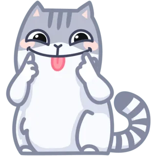 Серый персик telegram stickers