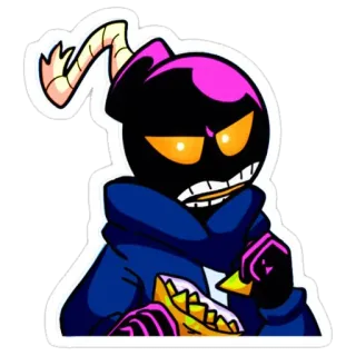 💥 Whitty Friday Night Funkin' video game, fnf, whitty, bomb, angry whatsapp sticker