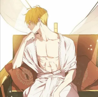 🌻 Anime, Đàn ông, Cơ bụng, Áo choàng, Nghệ thuật, Nam telegram sticker