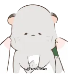 💋 @Persiststicker hamster, imut, kawaii, stiker telegram sticker
